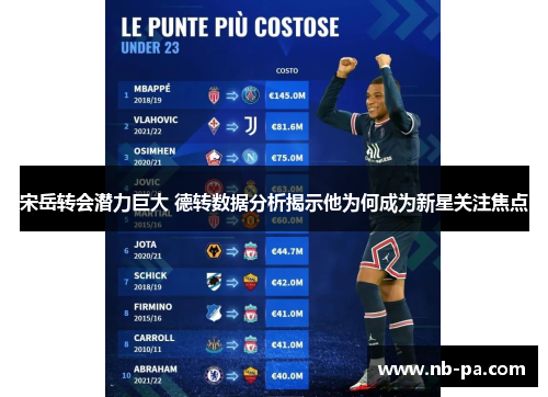 宋岳转会潜力巨大 德转数据分析揭示他为何成为新星关注焦点